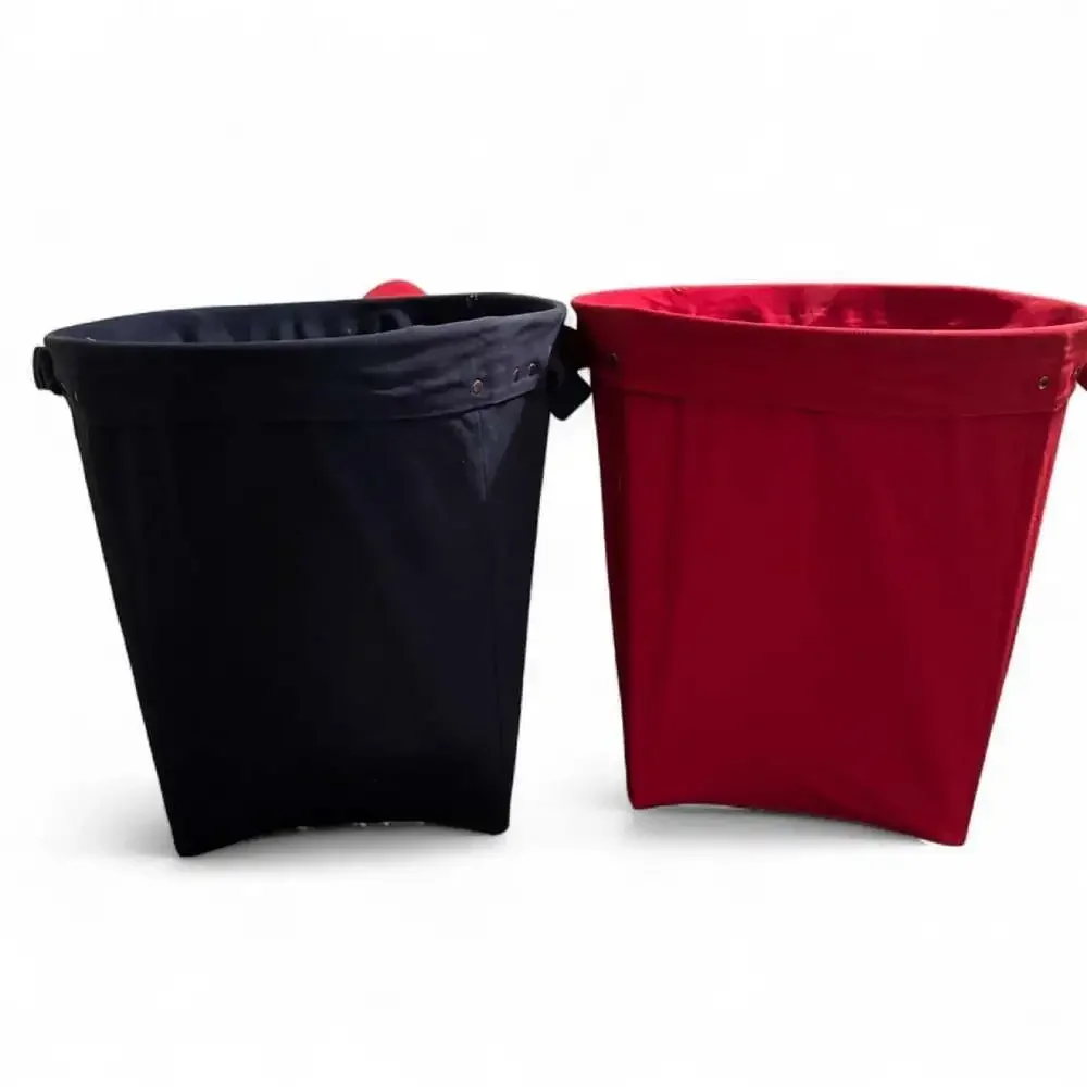 Pottery Barn Kids Large Canvas Storage Bins Set Navy Blue and Red
